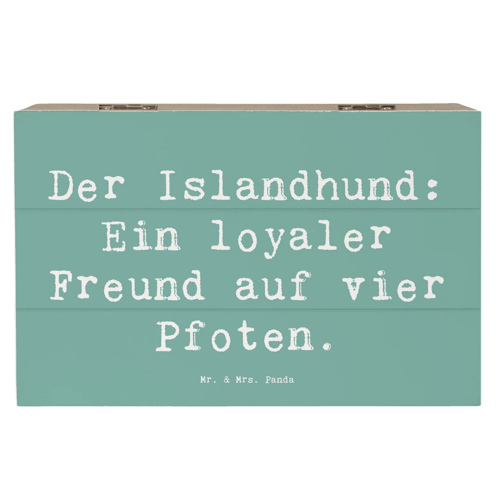 Holzkiste Spruch Treuer Islandhund Holzkiste, Kiste, Schatzkiste, Truhe, Schatulle, XXL, Erinnerungsbox, Erinnerungskiste, Dekokiste, Aufbewahrungsbox, Geschenkbox, Geschenkdose, Hund, Hunderasse, Rassehund, Hundebesitzer, Geschenk, Tierfreund, Schenken, Welpe