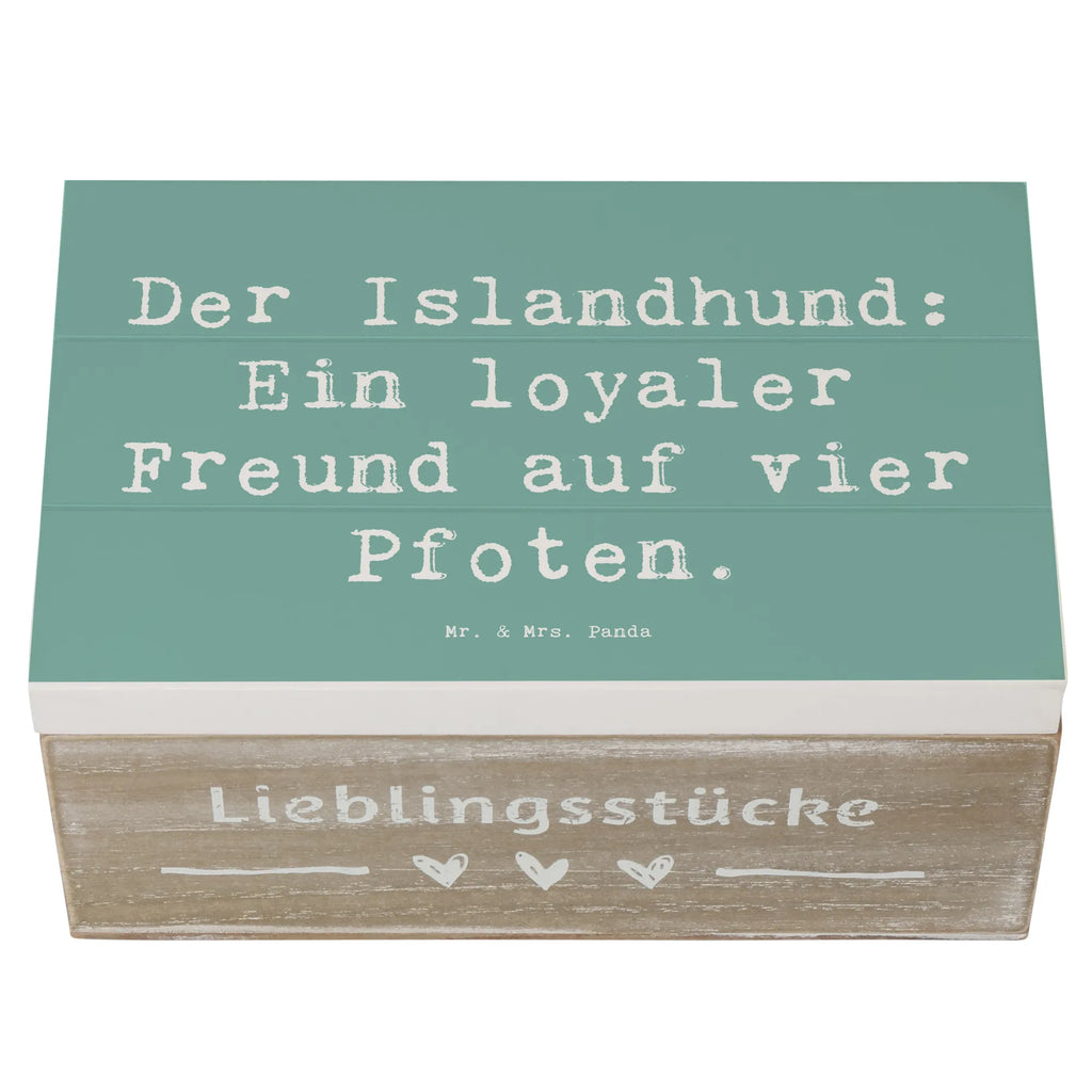 Holzkiste Spruch Treuer Islandhund Holzkiste, Kiste, Schatzkiste, Truhe, Schatulle, XXL, Erinnerungsbox, Erinnerungskiste, Dekokiste, Aufbewahrungsbox, Geschenkbox, Geschenkdose, Hund, Hunderasse, Rassehund, Hundebesitzer, Geschenk, Tierfreund, Schenken, Welpe