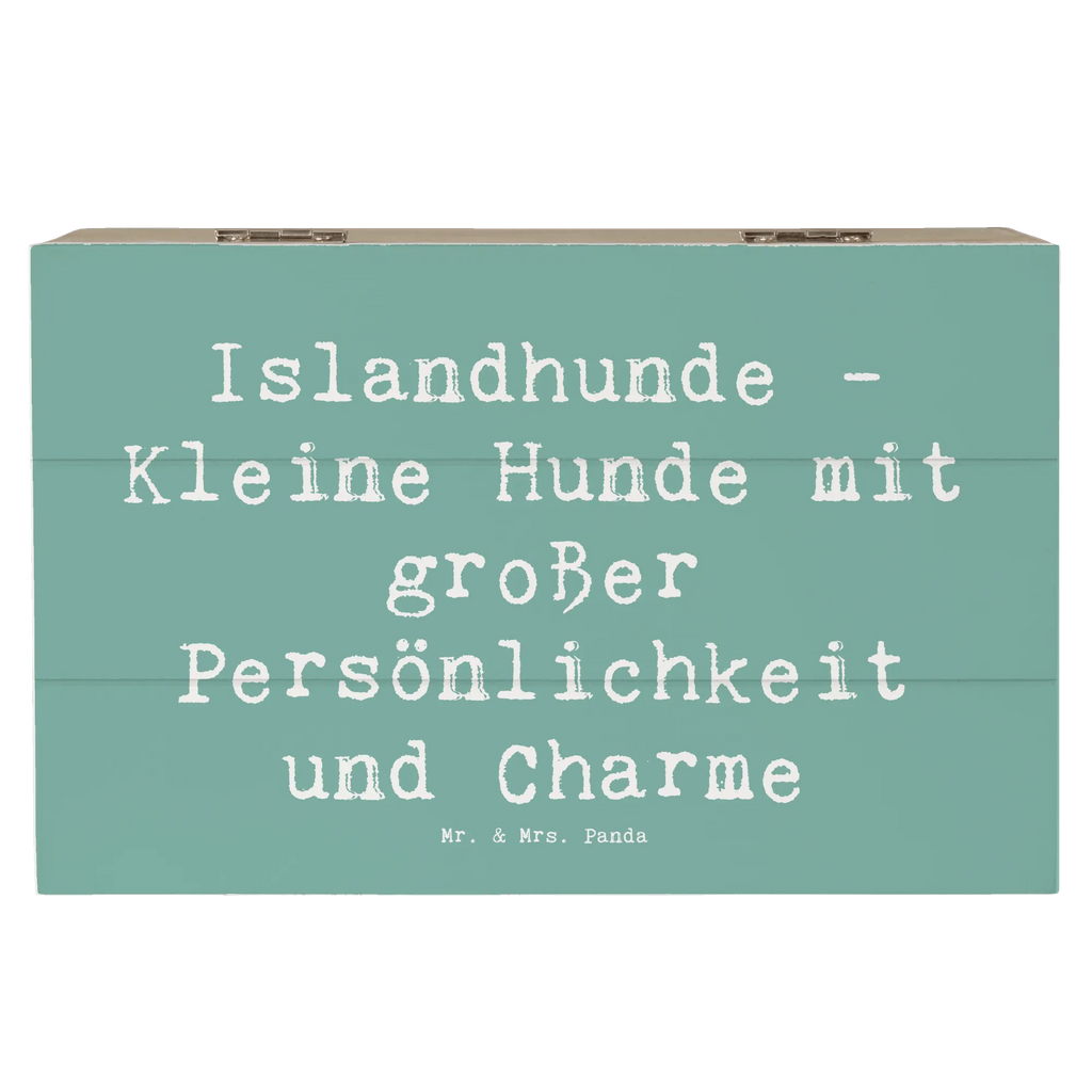 Holzkiste Spruch Charme Islandhund Holzkiste, Kiste, Schatzkiste, Truhe, Schatulle, XXL, Erinnerungsbox, Erinnerungskiste, Dekokiste, Aufbewahrungsbox, Geschenkbox, Geschenkdose, Hund, Hunderasse, Rassehund, Hundebesitzer, Geschenk, Tierfreund, Schenken, Welpe