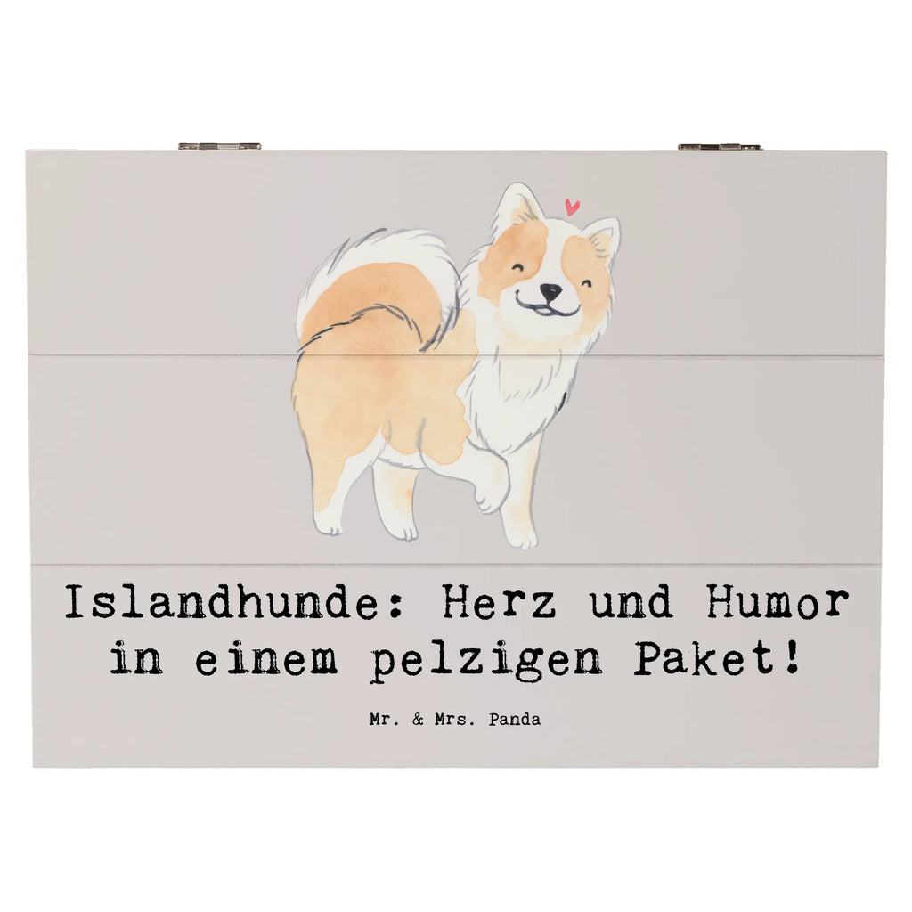 Holzkiste Islandhund Freude Holzkiste, Kiste, Schatzkiste, Truhe, Schatulle, XXL, Erinnerungsbox, Erinnerungskiste, Dekokiste, Aufbewahrungsbox, Geschenkbox, Geschenkdose, Hund, Hunderasse, Rassehund, Hundebesitzer, Geschenk, Tierfreund, Schenken, Welpe