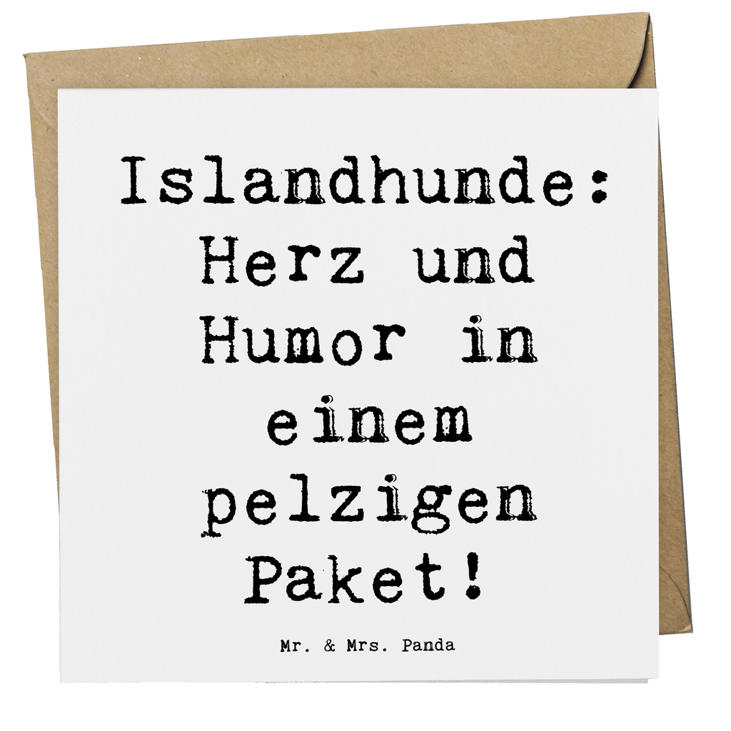 Deluxe Karte Spruch Islandhund Freude Karte, Grußkarte, Klappkarte, Einladungskarte, Glückwunschkarte, Hochzeitskarte, Geburtstagskarte, Hochwertige Grußkarte, Hochwertige Klappkarte, Hund, Hunderasse, Rassehund, Hundebesitzer, Geschenk, Tierfreund, Schenken, Welpe