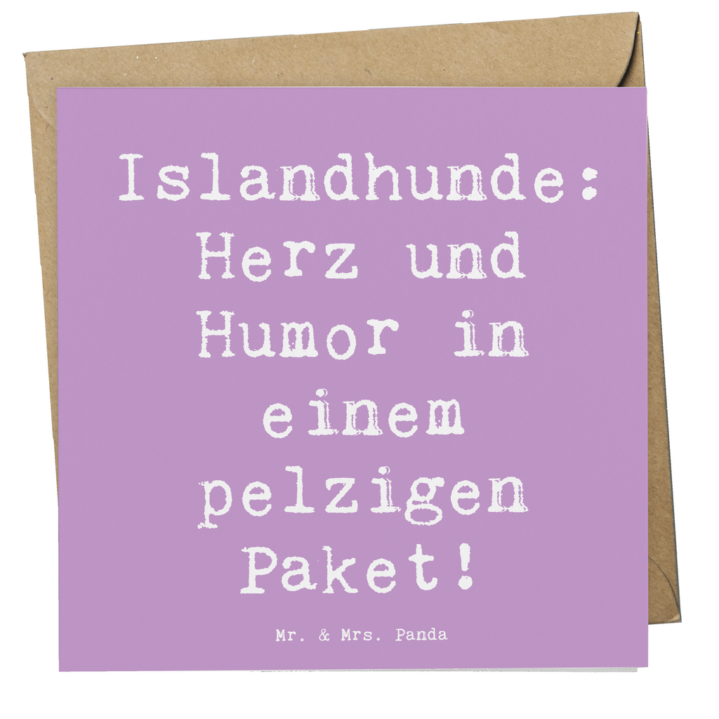 Deluxe Karte Spruch Islandhund Freude Karte, Grußkarte, Klappkarte, Einladungskarte, Glückwunschkarte, Hochzeitskarte, Geburtstagskarte, Hochwertige Grußkarte, Hochwertige Klappkarte, Hund, Hunderasse, Rassehund, Hundebesitzer, Geschenk, Tierfreund, Schenken, Welpe