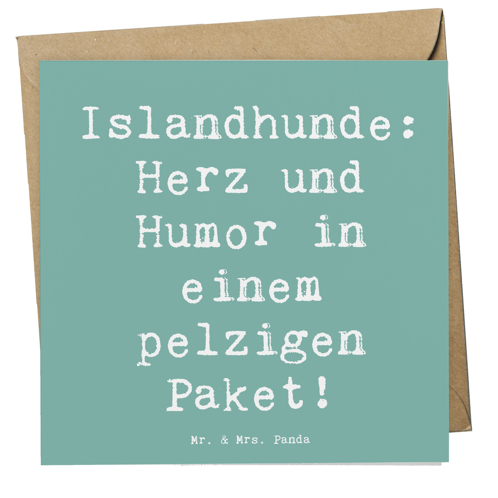 Deluxe Karte Spruch Islandhund Freude Karte, Grußkarte, Klappkarte, Einladungskarte, Glückwunschkarte, Hochzeitskarte, Geburtstagskarte, Hochwertige Grußkarte, Hochwertige Klappkarte, Hund, Hunderasse, Rassehund, Hundebesitzer, Geschenk, Tierfreund, Schenken, Welpe