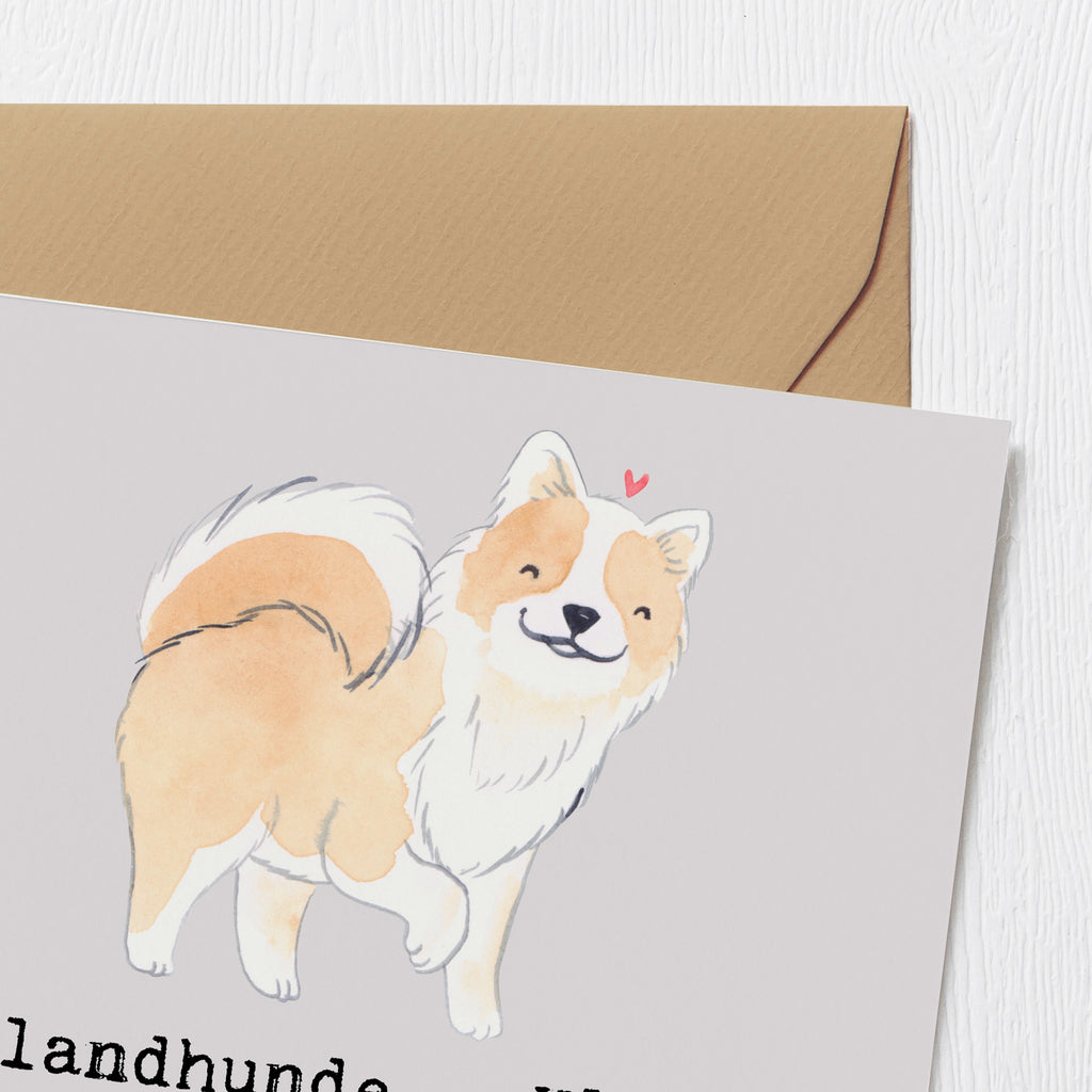 Deluxe Karte Charme Islandhund Karte, Grußkarte, Klappkarte, Einladungskarte, Glückwunschkarte, Hochzeitskarte, Geburtstagskarte, Hochwertige Grußkarte, Hochwertige Klappkarte, Hund, Hunderasse, Rassehund, Hundebesitzer, Geschenk, Tierfreund, Schenken, Welpe