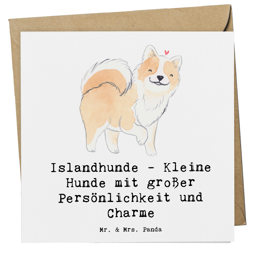 Deluxe Karte Charme Islandhund Karte, Grußkarte, Klappkarte, Einladungskarte, Glückwunschkarte, Hochzeitskarte, Geburtstagskarte, Hochwertige Grußkarte, Hochwertige Klappkarte, Hund, Hunderasse, Rassehund, Hundebesitzer, Geschenk, Tierfreund, Schenken, Welpe