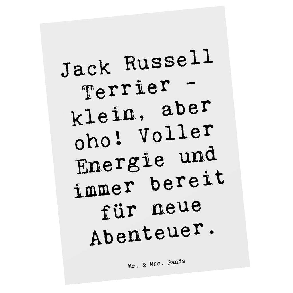 Postkarte Spruch Jack Russell Terrier Postkarte, Karte, Geschenkkarte, Grußkarte, Einladung, Ansichtskarte, Geburtstagskarte, Einladungskarte, Dankeskarte, Ansichtskarten, Einladung Geburtstag, Einladungskarten Geburtstag, Hund, Hunderasse, Rassehund, Hundebesitzer, Geschenk, Tierfreund, Schenken, Welpe