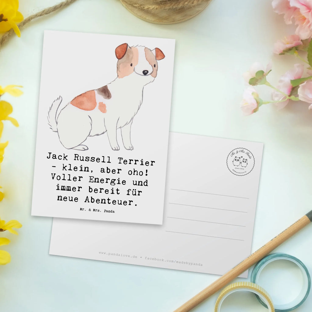 Postkarte Jack Russell Terrier Postkarte, Karte, Geschenkkarte, Grußkarte, Einladung, Ansichtskarte, Geburtstagskarte, Einladungskarte, Dankeskarte, Ansichtskarten, Einladung Geburtstag, Einladungskarten Geburtstag, Hund, Hunderasse, Rassehund, Hundebesitzer, Geschenk, Tierfreund, Schenken, Welpe