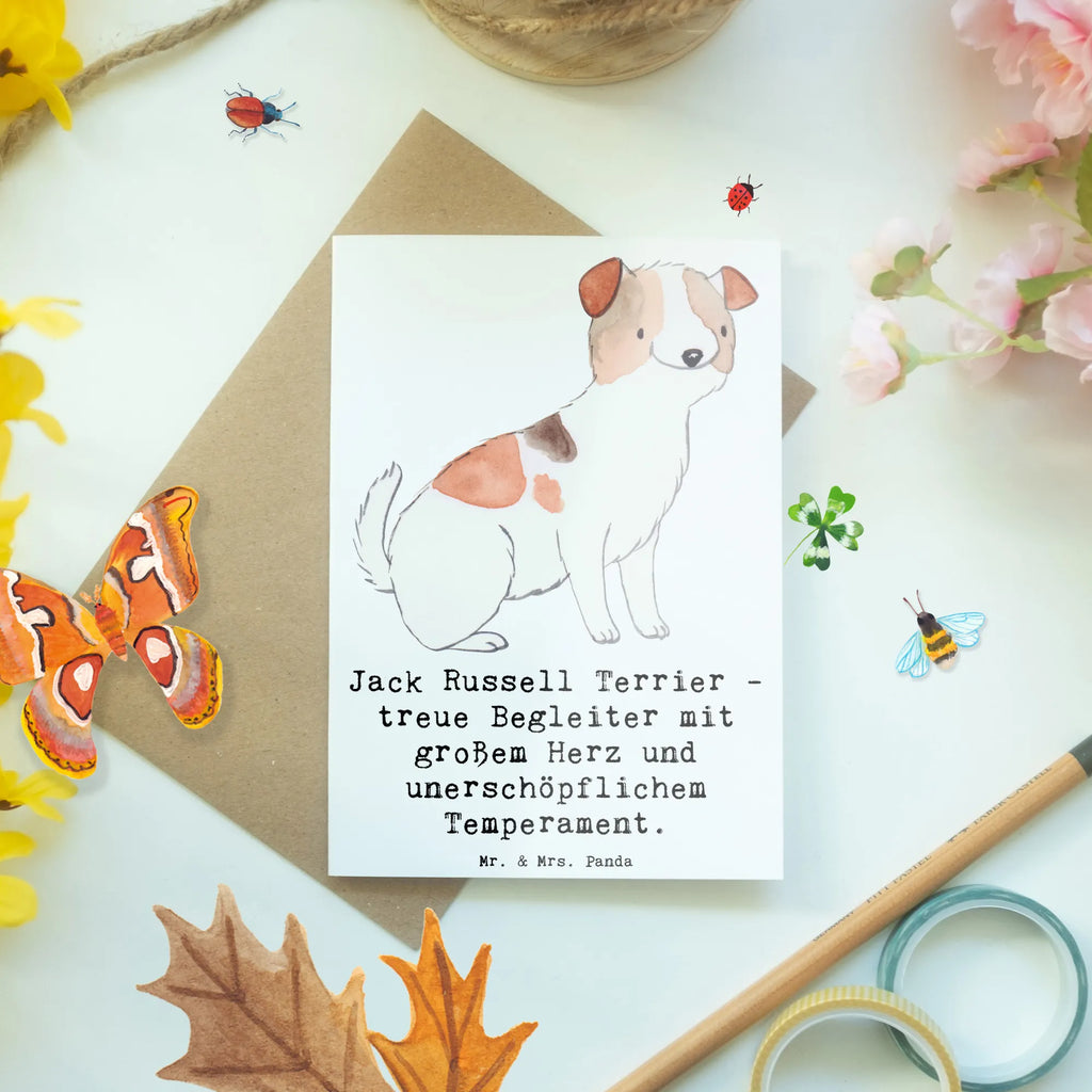 Grußkarte Jack Russell Terrier - treue Begleiter mit großem Herz und unerschöpflichem Temperament. Grußkarte, Klappkarte, Einladungskarte, Glückwunschkarte, Hochzeitskarte, Geburtstagskarte, Karte, Ansichtskarten, Hund, Hunderasse, Rassehund, Hundebesitzer, Geschenk, Tierfreund, Schenken, Welpe