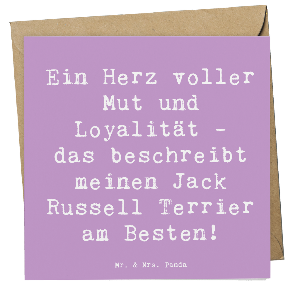 Deluxe Karte Spruch Jack Russell Terrier Karte, Grußkarte, Klappkarte, Einladungskarte, Glückwunschkarte, Hochzeitskarte, Geburtstagskarte, Hochwertige Grußkarte, Hochwertige Klappkarte, Hund, Hunderasse, Rassehund, Hundebesitzer, Geschenk, Tierfreund, Schenken, Welpe