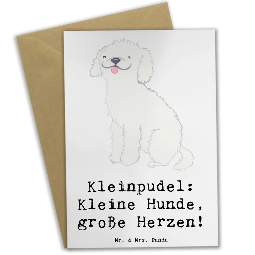 Grußkarte Kleinpudel Liebe Grußkarte, Klappkarte, Einladungskarte, Glückwunschkarte, Hochzeitskarte, Geburtstagskarte, Karte, Ansichtskarten, Hund, Hunderasse, Rassehund, Hundebesitzer, Geschenk, Tierfreund, Schenken, Welpe