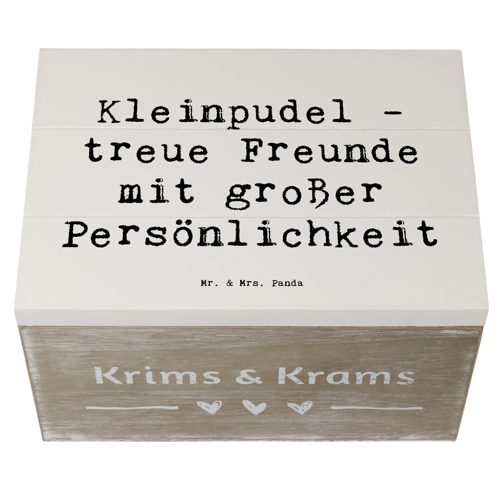 Holzkiste Spruch Kleinpudel Freunde Holzkiste, Kiste, Schatzkiste, Truhe, Schatulle, XXL, Erinnerungsbox, Erinnerungskiste, Dekokiste, Aufbewahrungsbox, Geschenkbox, Geschenkdose, Hund, Hunderasse, Rassehund, Hundebesitzer, Geschenk, Tierfreund, Schenken, Welpe