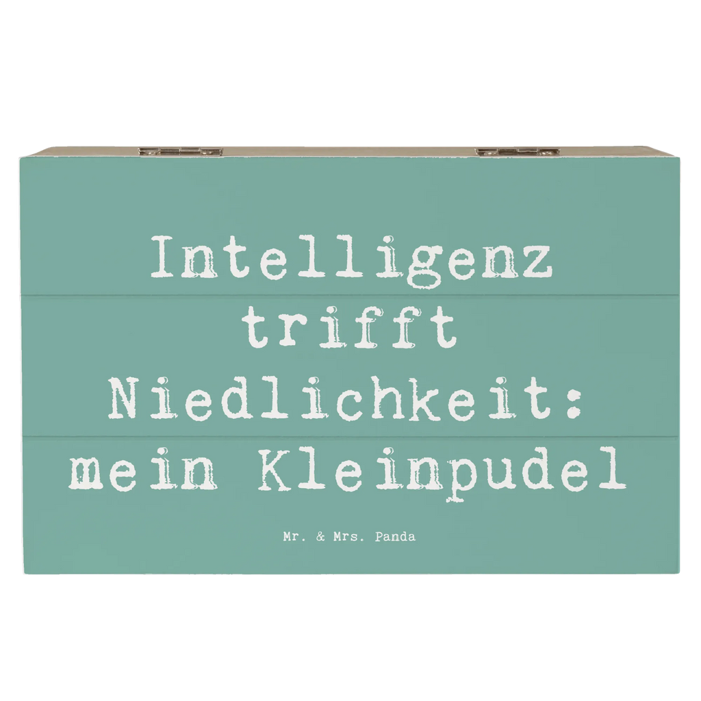 Holzkiste Spruch Niedlicher Kleinpudel Holzkiste, Kiste, Schatzkiste, Truhe, Schatulle, XXL, Erinnerungsbox, Erinnerungskiste, Dekokiste, Aufbewahrungsbox, Geschenkbox, Geschenkdose, Hund, Hunderasse, Rassehund, Hundebesitzer, Geschenk, Tierfreund, Schenken, Welpe