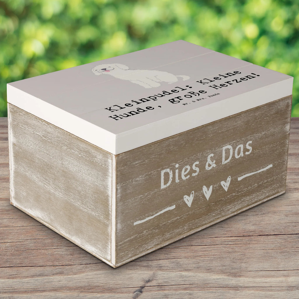 Holzkiste Kleinpudel Liebe Holzkiste, Kiste, Schatzkiste, Truhe, Schatulle, XXL, Erinnerungsbox, Erinnerungskiste, Dekokiste, Aufbewahrungsbox, Geschenkbox, Geschenkdose, Hund, Hunderasse, Rassehund, Hundebesitzer, Geschenk, Tierfreund, Schenken, Welpe