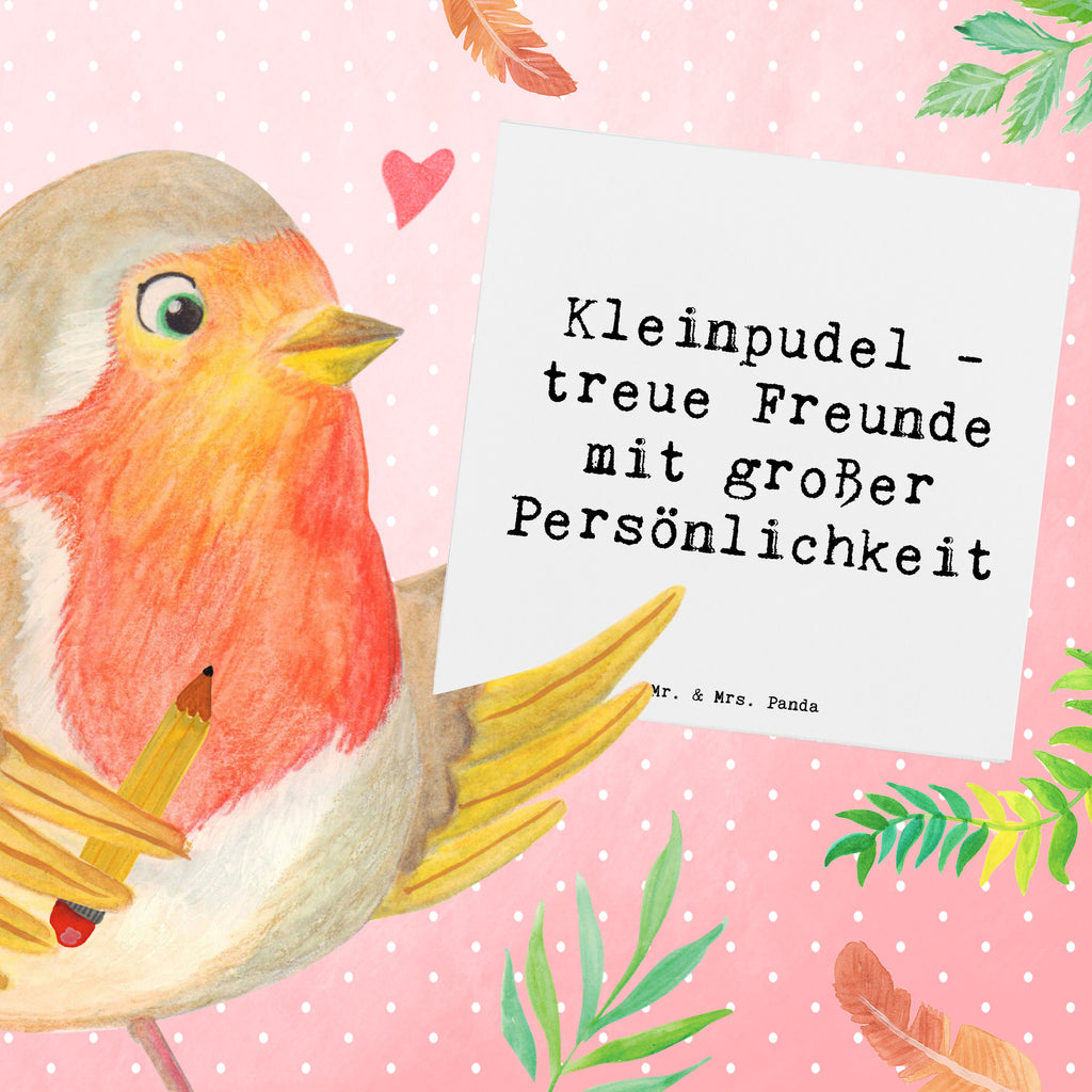 Deluxe Karte Spruch Kleinpudel Freunde Karte, Grußkarte, Klappkarte, Einladungskarte, Glückwunschkarte, Hochzeitskarte, Geburtstagskarte, Hochwertige Grußkarte, Hochwertige Klappkarte, Hund, Hunderasse, Rassehund, Hundebesitzer, Geschenk, Tierfreund, Schenken, Welpe