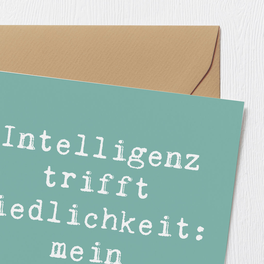 Deluxe Karte Spruch Niedlicher Kleinpudel Karte, Grußkarte, Klappkarte, Einladungskarte, Glückwunschkarte, Hochzeitskarte, Geburtstagskarte, Hochwertige Grußkarte, Hochwertige Klappkarte, Hund, Hunderasse, Rassehund, Hundebesitzer, Geschenk, Tierfreund, Schenken, Welpe