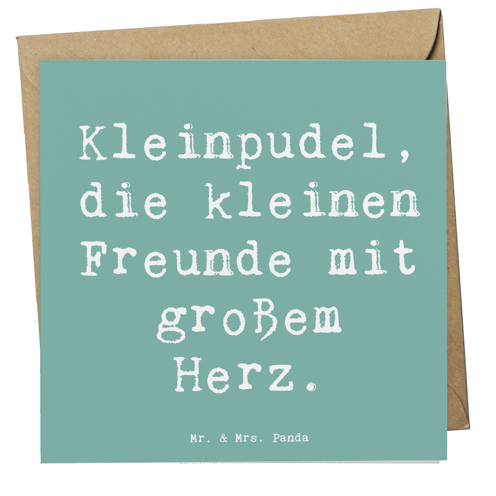 Deluxe Karte Spruch Kleinpudel Liebe Karte, Grußkarte, Klappkarte, Einladungskarte, Glückwunschkarte, Hochzeitskarte, Geburtstagskarte, Hochwertige Grußkarte, Hochwertige Klappkarte, Hund, Hunderasse, Rassehund, Hundebesitzer, Geschenk, Tierfreund, Schenken, Welpe