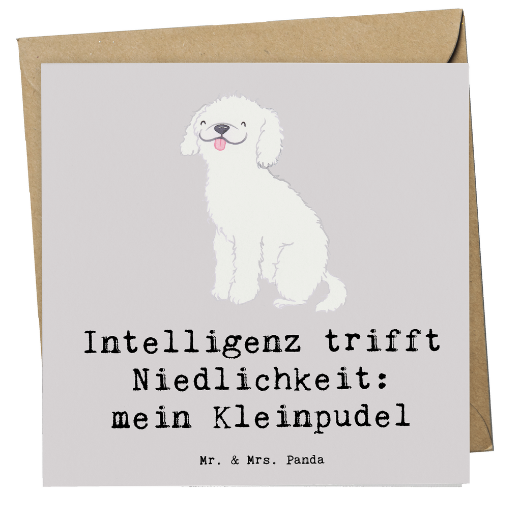 Deluxe Karte Niedlicher Kleinpudel Karte, Grußkarte, Klappkarte, Einladungskarte, Glückwunschkarte, Hochzeitskarte, Geburtstagskarte, Hochwertige Grußkarte, Hochwertige Klappkarte, Hund, Hunderasse, Rassehund, Hundebesitzer, Geschenk, Tierfreund, Schenken, Welpe