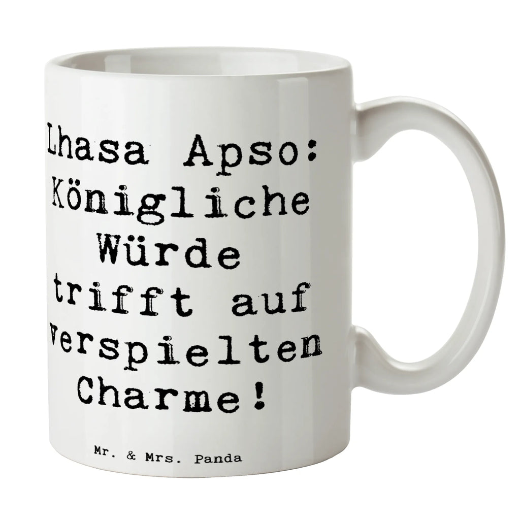 Tasse Spruch Lhasa Apso Charme Tasse, Kaffeetasse, Teetasse, Becher, Kaffeebecher, Teebecher, Keramiktasse, Porzellantasse, Büro Tasse, Geschenk Tasse, Tasse Sprüche, Tasse Motive, Kaffeetassen, Tasse bedrucken, Designer Tasse, Cappuccino Tassen, Schöne Teetassen, Hund, Hunderasse, Rassehund, Hundebesitzer, Geschenk, Tierfreund, Schenken, Welpe