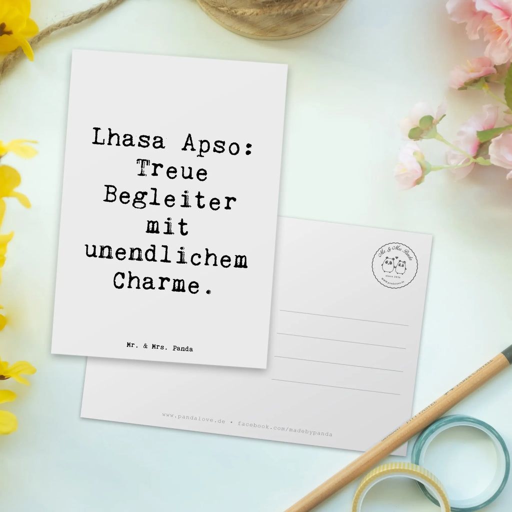 Postkarte Spruch Lhasa Apso Treue Begleiter Postkarte, Karte, Geschenkkarte, Grußkarte, Einladung, Ansichtskarte, Geburtstagskarte, Einladungskarte, Dankeskarte, Ansichtskarten, Einladung Geburtstag, Einladungskarten Geburtstag, Hund, Hunderasse, Rassehund, Hundebesitzer, Geschenk, Tierfreund, Schenken, Welpe