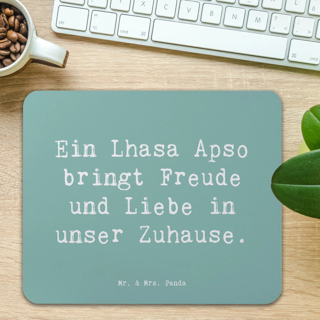 Mauspad Spruch Lhasa Apso Freude Mousepad, Computer zubehör, Büroausstattung, PC Zubehör, Arbeitszimmer, Mauspad, Einzigartiges Mauspad, Designer Mauspad, Mausunterlage, Mauspad Büro, Hund, Hunderasse, Rassehund, Hundebesitzer, Geschenk, Tierfreund, Schenken, Welpe