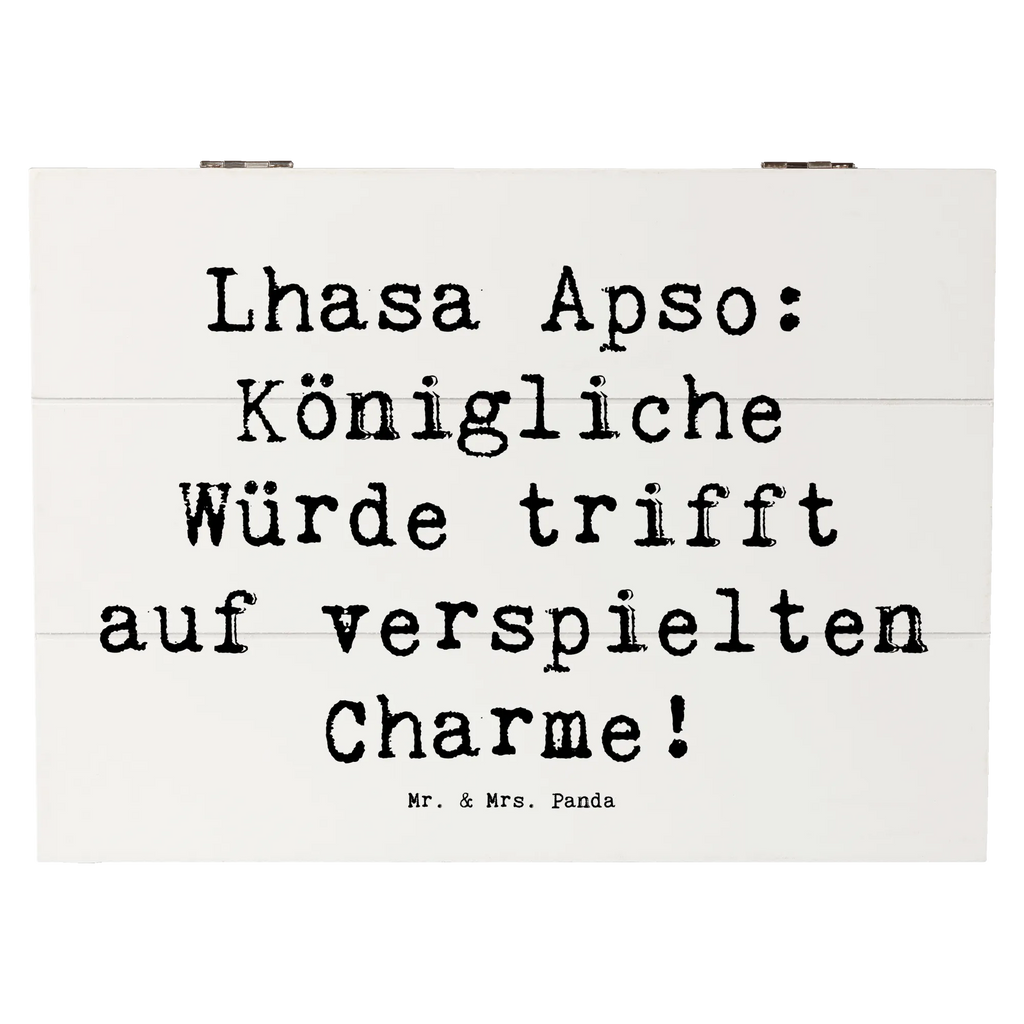 Holzkiste Spruch Lhasa Apso Charme Holzkiste, Kiste, Schatzkiste, Truhe, Schatulle, XXL, Erinnerungsbox, Erinnerungskiste, Dekokiste, Aufbewahrungsbox, Geschenkbox, Geschenkdose, Hund, Hunderasse, Rassehund, Hundebesitzer, Geschenk, Tierfreund, Schenken, Welpe