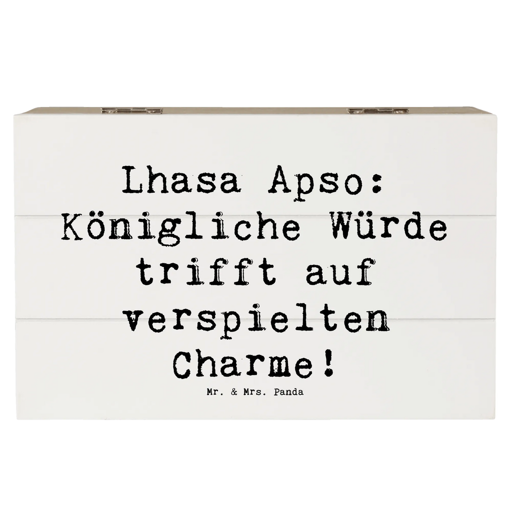 Holzkiste Spruch Lhasa Apso Charme Holzkiste, Kiste, Schatzkiste, Truhe, Schatulle, XXL, Erinnerungsbox, Erinnerungskiste, Dekokiste, Aufbewahrungsbox, Geschenkbox, Geschenkdose, Hund, Hunderasse, Rassehund, Hundebesitzer, Geschenk, Tierfreund, Schenken, Welpe