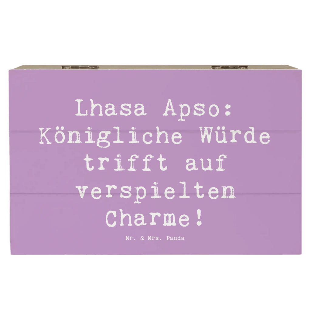 Holzkiste Spruch Lhasa Apso Charme Holzkiste, Kiste, Schatzkiste, Truhe, Schatulle, XXL, Erinnerungsbox, Erinnerungskiste, Dekokiste, Aufbewahrungsbox, Geschenkbox, Geschenkdose, Hund, Hunderasse, Rassehund, Hundebesitzer, Geschenk, Tierfreund, Schenken, Welpe