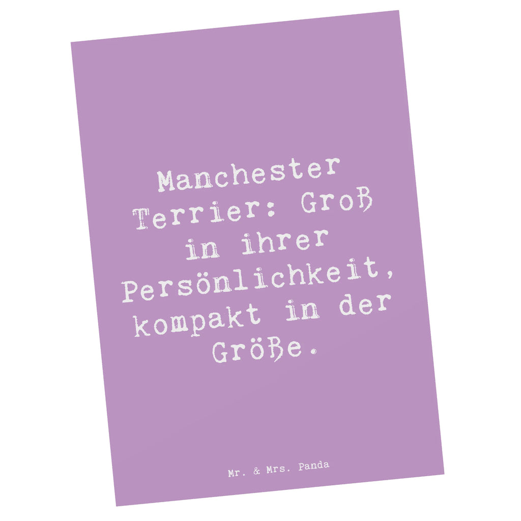 Postkarte Spruch Manchester Terrier Persönlichkeit Postkarte, Karte, Geschenkkarte, Grußkarte, Einladung, Ansichtskarte, Geburtstagskarte, Einladungskarte, Dankeskarte, Ansichtskarten, Einladung Geburtstag, Einladungskarten Geburtstag, Hund, Hunderasse, Rassehund, Hundebesitzer, Geschenk, Tierfreund, Schenken, Welpe