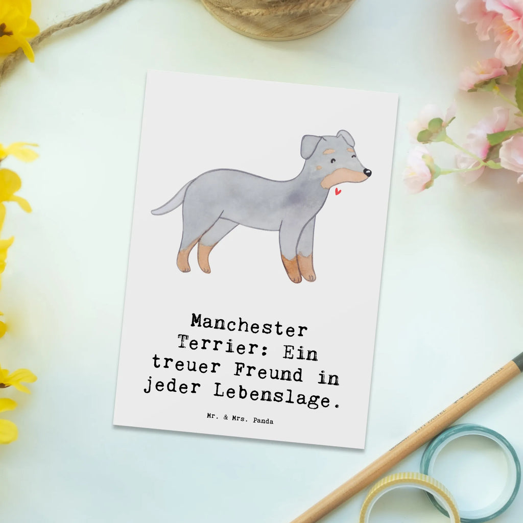 Postkarte Manchester Terrier Freundschaft Postkarte, Karte, Geschenkkarte, Grußkarte, Einladung, Ansichtskarte, Geburtstagskarte, Einladungskarte, Dankeskarte, Ansichtskarten, Einladung Geburtstag, Einladungskarten Geburtstag, Hund, Hunderasse, Rassehund, Hundebesitzer, Geschenk, Tierfreund, Schenken, Welpe