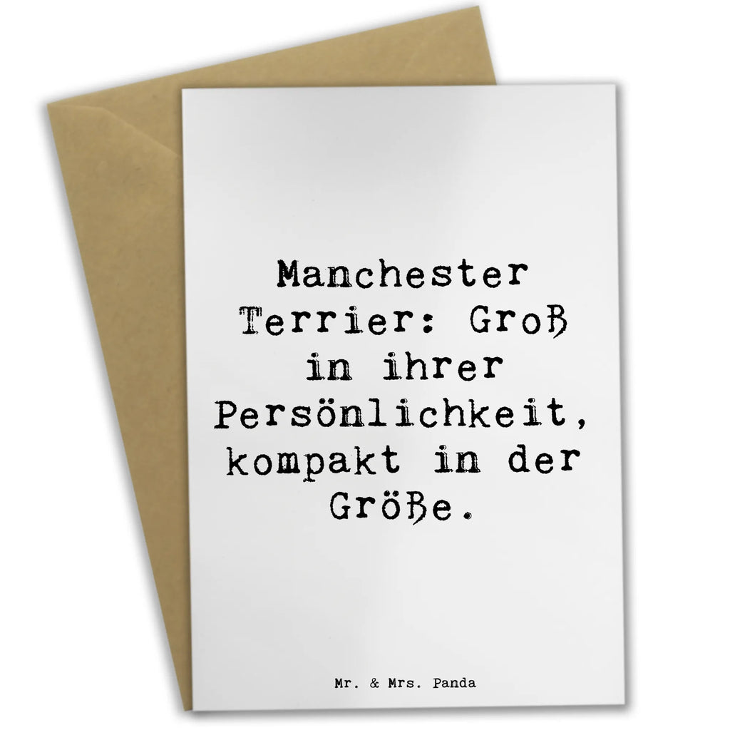 Grußkarte Spruch Manchester Terrier Persönlichkeit Grußkarte, Klappkarte, Einladungskarte, Glückwunschkarte, Hochzeitskarte, Geburtstagskarte, Karte, Ansichtskarten, Hund, Hunderasse, Rassehund, Hundebesitzer, Geschenk, Tierfreund, Schenken, Welpe