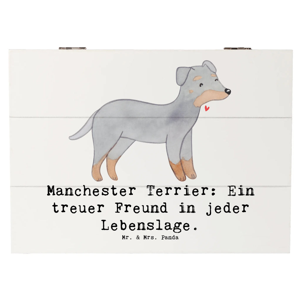 Holzkiste Manchester Terrier Freundschaft Holzkiste, Kiste, Schatzkiste, Truhe, Schatulle, XXL, Erinnerungsbox, Erinnerungskiste, Dekokiste, Aufbewahrungsbox, Geschenkbox, Geschenkdose, Hund, Hunderasse, Rassehund, Hundebesitzer, Geschenk, Tierfreund, Schenken, Welpe