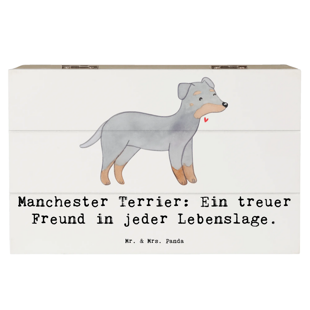 Holzkiste Manchester Terrier Freundschaft Holzkiste, Kiste, Schatzkiste, Truhe, Schatulle, XXL, Erinnerungsbox, Erinnerungskiste, Dekokiste, Aufbewahrungsbox, Geschenkbox, Geschenkdose, Hund, Hunderasse, Rassehund, Hundebesitzer, Geschenk, Tierfreund, Schenken, Welpe