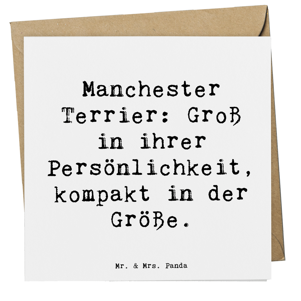 Deluxe Karte Spruch Manchester Terrier Persönlichkeit Karte, Grußkarte, Klappkarte, Einladungskarte, Glückwunschkarte, Hochzeitskarte, Geburtstagskarte, Hochwertige Grußkarte, Hochwertige Klappkarte, Hund, Hunderasse, Rassehund, Hundebesitzer, Geschenk, Tierfreund, Schenken, Welpe