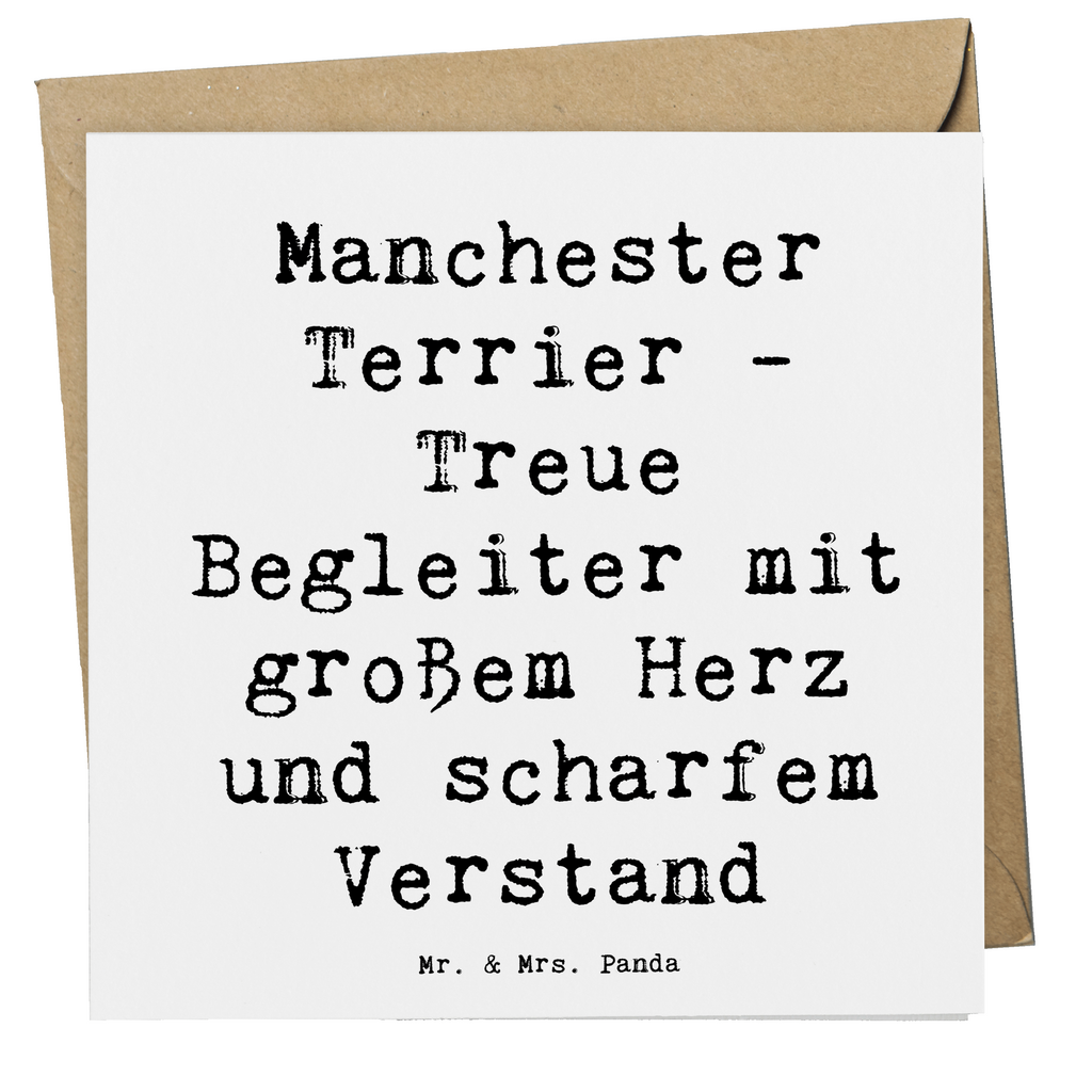 Deluxe Karte Spruch Manchester Terrier Begleiter Karte, Grußkarte, Klappkarte, Einladungskarte, Glückwunschkarte, Hochzeitskarte, Geburtstagskarte, Hochwertige Grußkarte, Hochwertige Klappkarte, Hund, Hunderasse, Rassehund, Hundebesitzer, Geschenk, Tierfreund, Schenken, Welpe