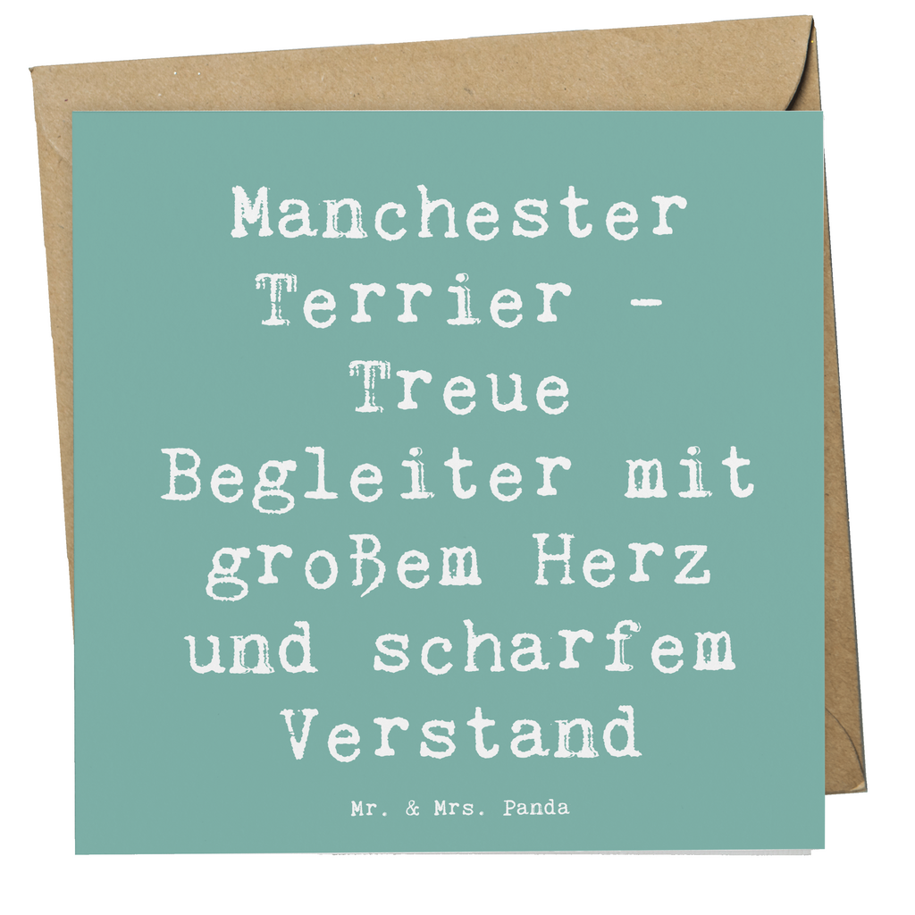 Deluxe Karte Spruch Manchester Terrier Begleiter Karte, Grußkarte, Klappkarte, Einladungskarte, Glückwunschkarte, Hochzeitskarte, Geburtstagskarte, Hochwertige Grußkarte, Hochwertige Klappkarte, Hund, Hunderasse, Rassehund, Hundebesitzer, Geschenk, Tierfreund, Schenken, Welpe