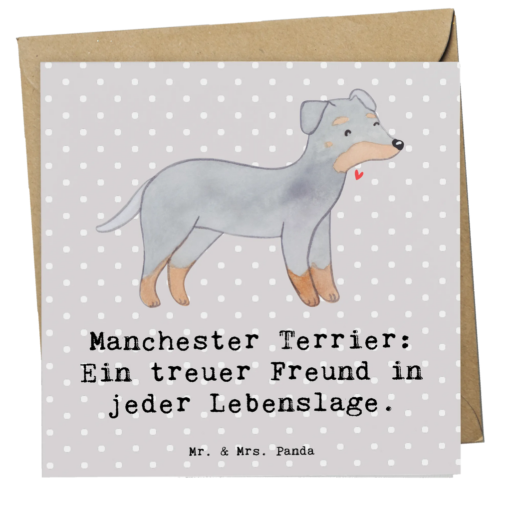 Deluxe Karte Manchester Terrier Freundschaft Karte, Grußkarte, Klappkarte, Einladungskarte, Glückwunschkarte, Hochzeitskarte, Geburtstagskarte, Hochwertige Grußkarte, Hochwertige Klappkarte, Hund, Hunderasse, Rassehund, Hundebesitzer, Geschenk, Tierfreund, Schenken, Welpe