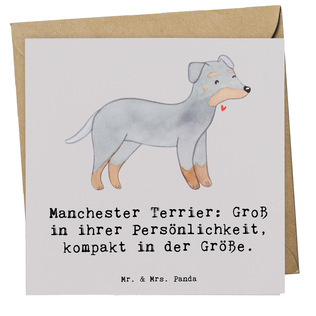 Deluxe Karte Manchester Terrier Persönlichkeit Karte, Grußkarte, Klappkarte, Einladungskarte, Glückwunschkarte, Hochzeitskarte, Geburtstagskarte, Hochwertige Grußkarte, Hochwertige Klappkarte, Hund, Hunderasse, Rassehund, Hundebesitzer, Geschenk, Tierfreund, Schenken, Welpe