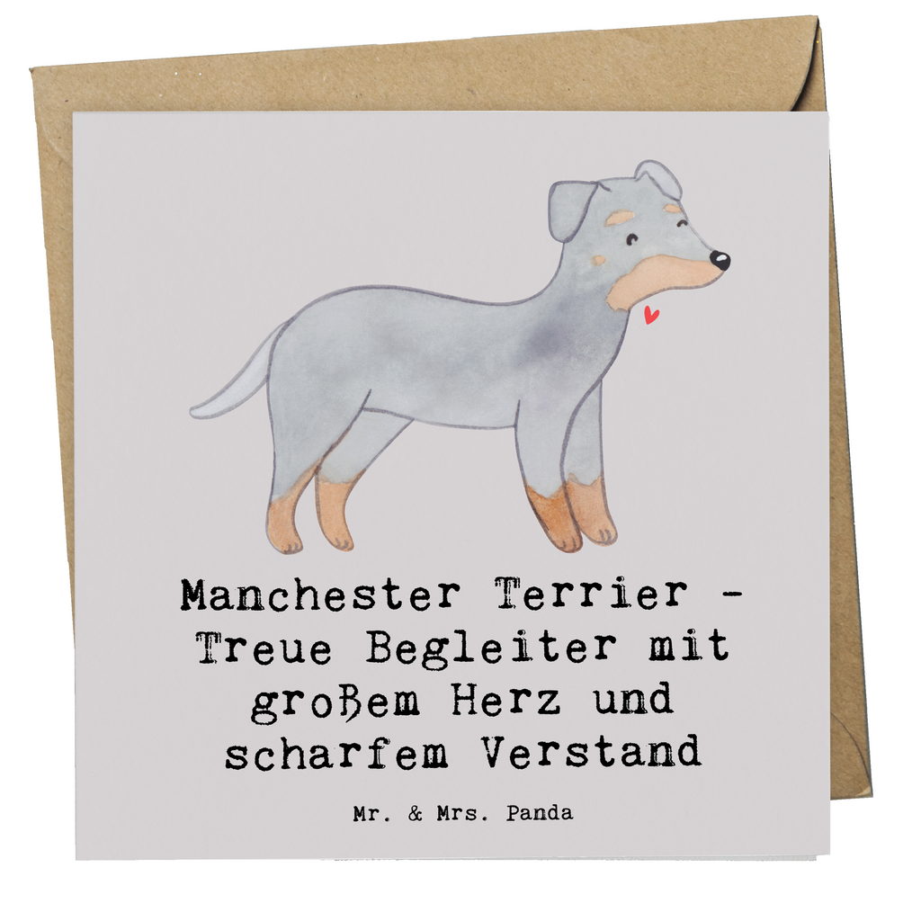 Deluxe Karte Manchester Terrier Begleiter Karte, Grußkarte, Klappkarte, Einladungskarte, Glückwunschkarte, Hochzeitskarte, Geburtstagskarte, Hochwertige Grußkarte, Hochwertige Klappkarte, Hund, Hunderasse, Rassehund, Hundebesitzer, Geschenk, Tierfreund, Schenken, Welpe