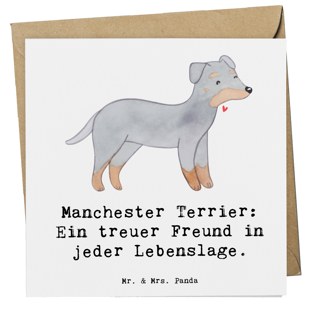 Deluxe Karte Manchester Terrier Freundschaft Karte, Grußkarte, Klappkarte, Einladungskarte, Glückwunschkarte, Hochzeitskarte, Geburtstagskarte, Hochwertige Grußkarte, Hochwertige Klappkarte, Hund, Hunderasse, Rassehund, Hundebesitzer, Geschenk, Tierfreund, Schenken, Welpe