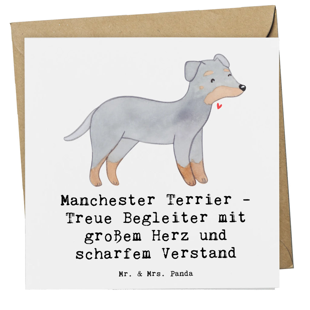 Deluxe Karte Manchester Terrier Begleiter Karte, Grußkarte, Klappkarte, Einladungskarte, Glückwunschkarte, Hochzeitskarte, Geburtstagskarte, Hochwertige Grußkarte, Hochwertige Klappkarte, Hund, Hunderasse, Rassehund, Hundebesitzer, Geschenk, Tierfreund, Schenken, Welpe