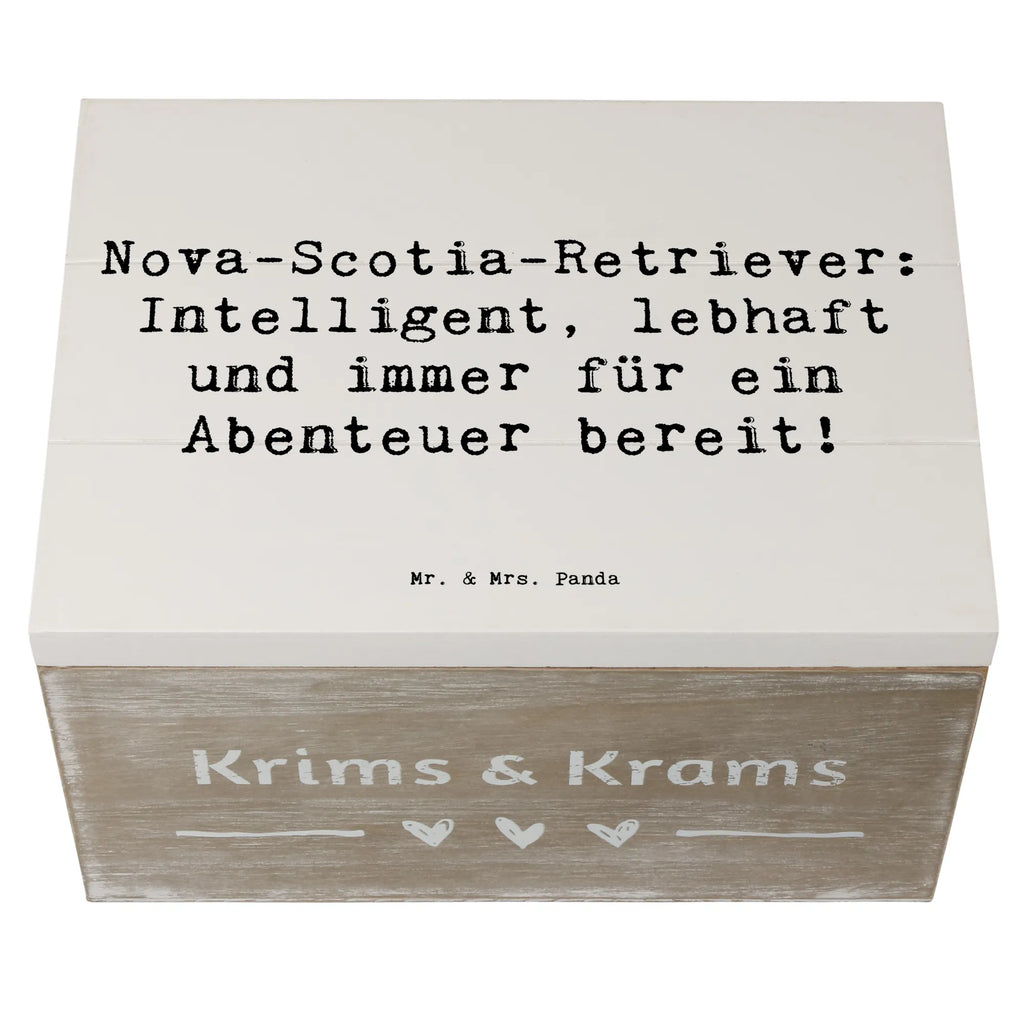 Holzkiste Spruch Nova Scotia Duck Holzkiste, Kiste, Schatzkiste, Truhe, Schatulle, XXL, Erinnerungsbox, Erinnerungskiste, Dekokiste, Aufbewahrungsbox, Geschenkbox, Geschenkdose, Hund, Hunderasse, Rassehund, Hundebesitzer, Geschenk, Tierfreund, Schenken, Welpe