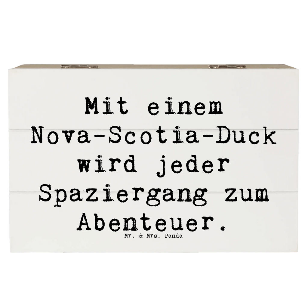 Holzkiste Spruch Nova Scotia Duck Abenteuer Holzkiste, Kiste, Schatzkiste, Truhe, Schatulle, XXL, Erinnerungsbox, Erinnerungskiste, Dekokiste, Aufbewahrungsbox, Geschenkbox, Geschenkdose, Hund, Hunderasse, Rassehund, Hundebesitzer, Geschenk, Tierfreund, Schenken, Welpe