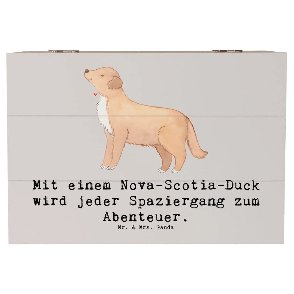 Holzkiste Nova Scotia Duck Abenteuer Holzkiste, Kiste, Schatzkiste, Truhe, Schatulle, XXL, Erinnerungsbox, Erinnerungskiste, Dekokiste, Aufbewahrungsbox, Geschenkbox, Geschenkdose, Hund, Hunderasse, Rassehund, Hundebesitzer, Geschenk, Tierfreund, Schenken, Welpe