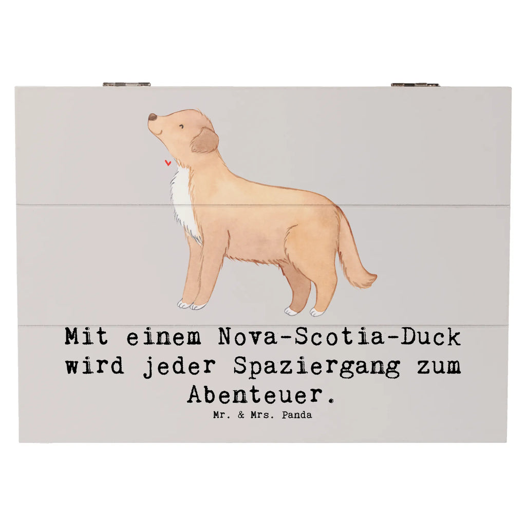 Holzkiste Nova Scotia Duck Abenteuer Holzkiste, Kiste, Schatzkiste, Truhe, Schatulle, XXL, Erinnerungsbox, Erinnerungskiste, Dekokiste, Aufbewahrungsbox, Geschenkbox, Geschenkdose, Hund, Hunderasse, Rassehund, Hundebesitzer, Geschenk, Tierfreund, Schenken, Welpe