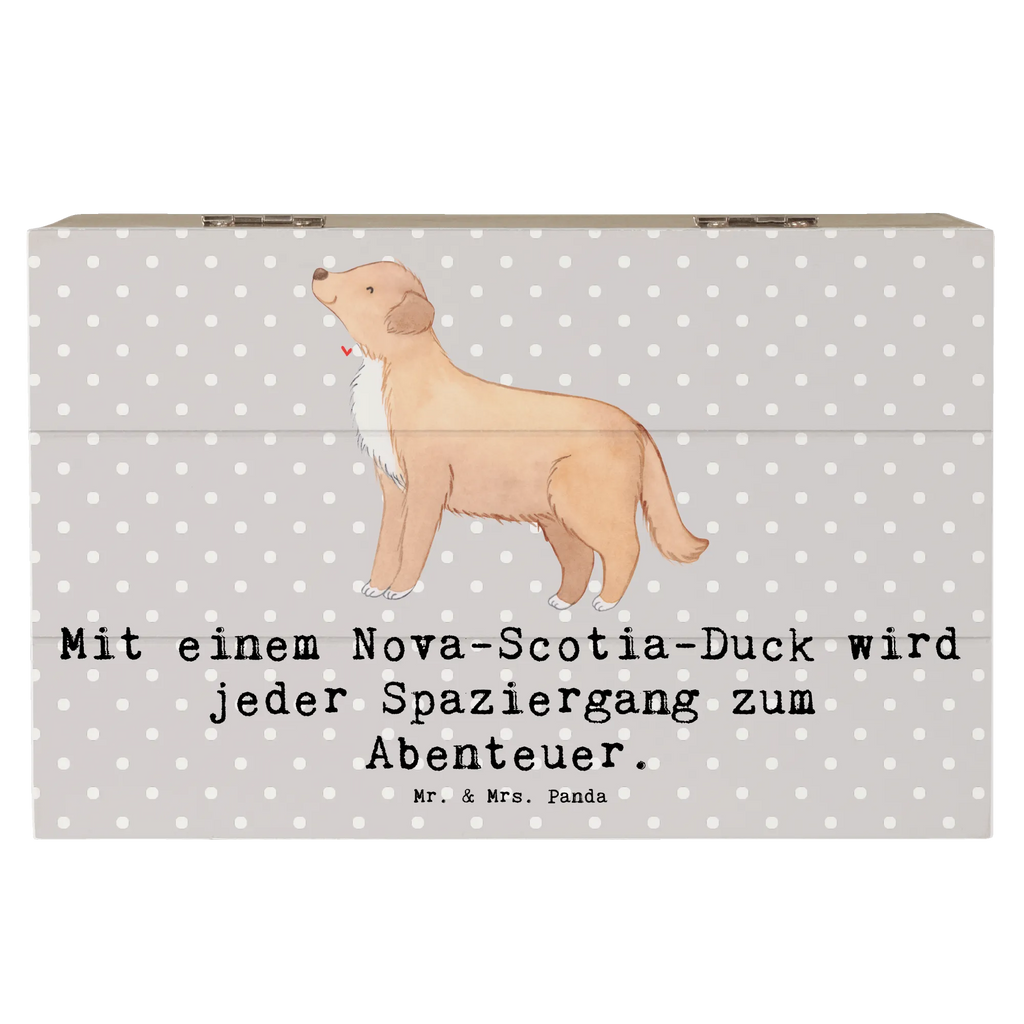 Holzkiste Nova Scotia Duck Abenteuer Holzkiste, Kiste, Schatzkiste, Truhe, Schatulle, XXL, Erinnerungsbox, Erinnerungskiste, Dekokiste, Aufbewahrungsbox, Geschenkbox, Geschenkdose, Hund, Hunderasse, Rassehund, Hundebesitzer, Geschenk, Tierfreund, Schenken, Welpe