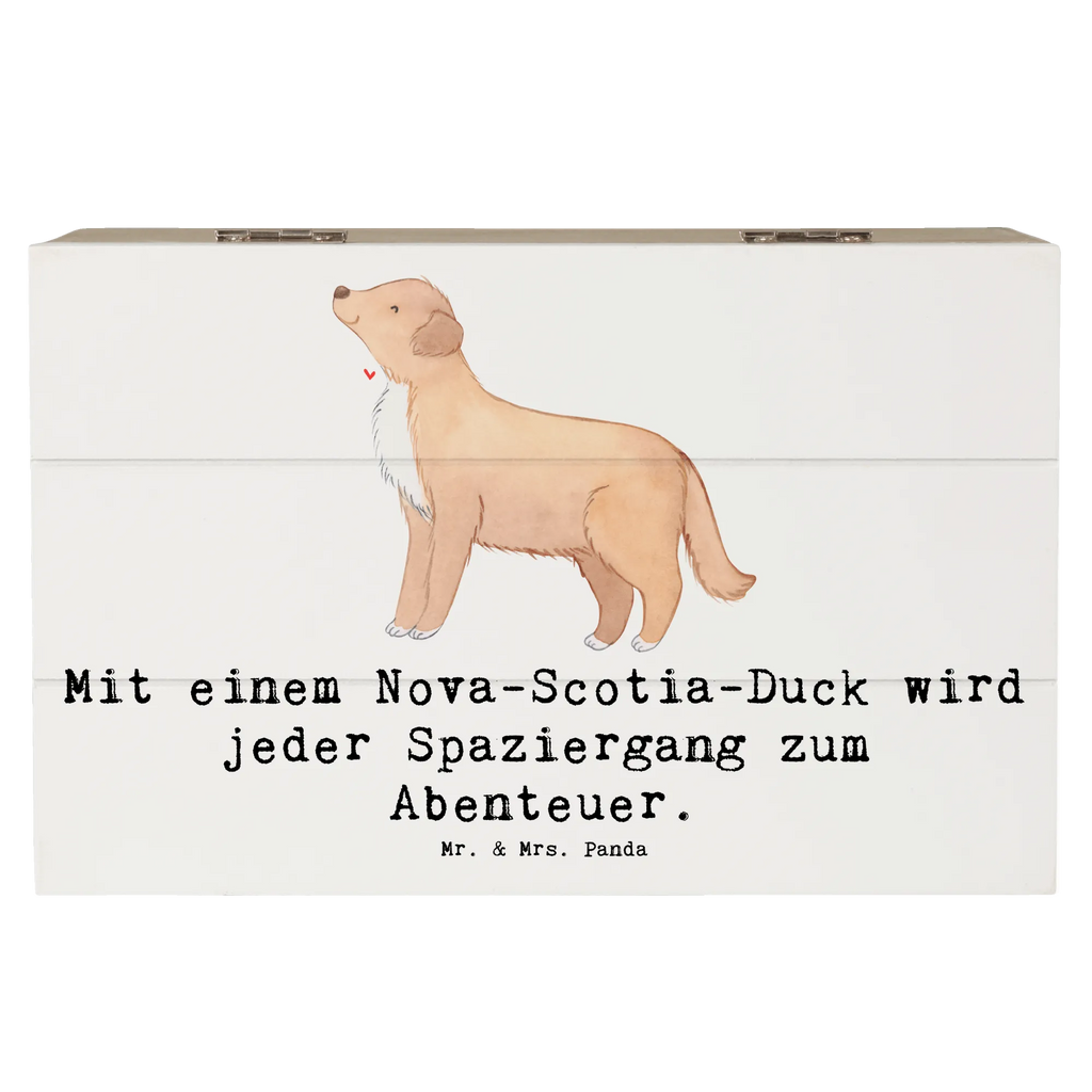 Holzkiste Nova Scotia Duck Abenteuer Holzkiste, Kiste, Schatzkiste, Truhe, Schatulle, XXL, Erinnerungsbox, Erinnerungskiste, Dekokiste, Aufbewahrungsbox, Geschenkbox, Geschenkdose, Hund, Hunderasse, Rassehund, Hundebesitzer, Geschenk, Tierfreund, Schenken, Welpe