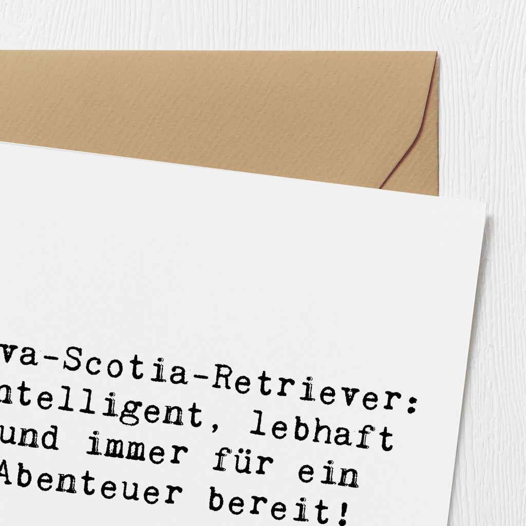 Deluxe Karte Spruch Nova Scotia Duck Karte, Grußkarte, Klappkarte, Einladungskarte, Glückwunschkarte, Hochzeitskarte, Geburtstagskarte, Hochwertige Grußkarte, Hochwertige Klappkarte, Hund, Hunderasse, Rassehund, Hundebesitzer, Geschenk, Tierfreund, Schenken, Welpe