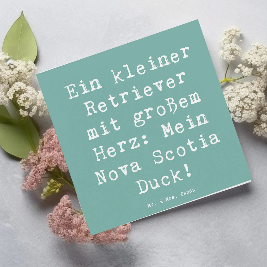 Deluxe Karte Spruch Nova Scotia Duck Herz Karte, Grußkarte, Klappkarte, Einladungskarte, Glückwunschkarte, Hochzeitskarte, Geburtstagskarte, Hochwertige Grußkarte, Hochwertige Klappkarte, Hund, Hunderasse, Rassehund, Hundebesitzer, Geschenk, Tierfreund, Schenken, Welpe