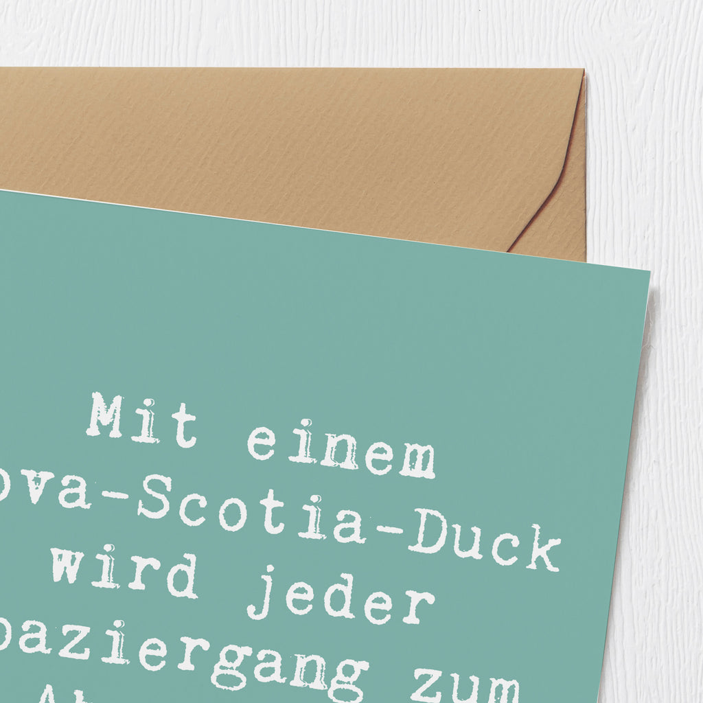 Deluxe Karte Spruch Nova Scotia Duck Abenteuer Karte, Grußkarte, Klappkarte, Einladungskarte, Glückwunschkarte, Hochzeitskarte, Geburtstagskarte, Hochwertige Grußkarte, Hochwertige Klappkarte, Hund, Hunderasse, Rassehund, Hundebesitzer, Geschenk, Tierfreund, Schenken, Welpe