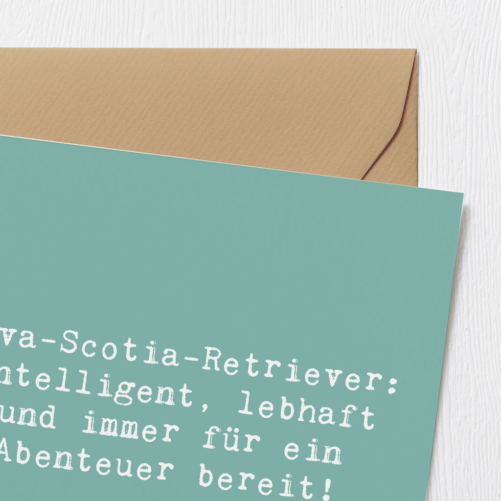 Deluxe Karte Spruch Nova Scotia Duck Karte, Grußkarte, Klappkarte, Einladungskarte, Glückwunschkarte, Hochzeitskarte, Geburtstagskarte, Hochwertige Grußkarte, Hochwertige Klappkarte, Hund, Hunderasse, Rassehund, Hundebesitzer, Geschenk, Tierfreund, Schenken, Welpe